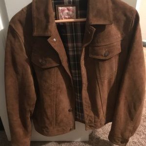 Brooks Brothers Suede Leather Jacket Size Small